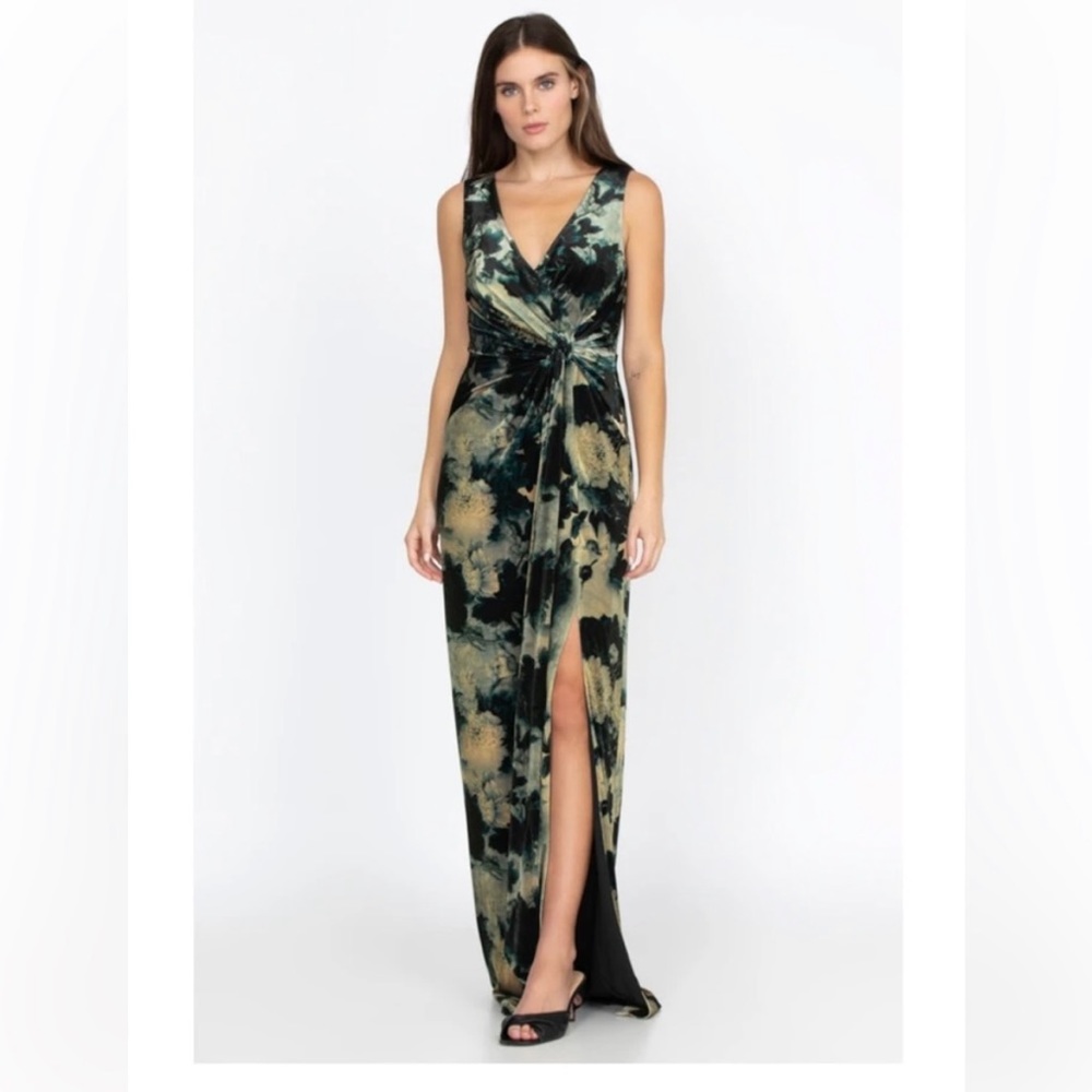NWT! Johnny Was Sherwood Mist Velvet Dress Size 6 - Picture 1 of 11